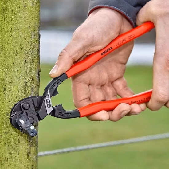 Pinza taglia bulloni CoBolt in acciaio, nera e rossa, lunghezza 250 mm