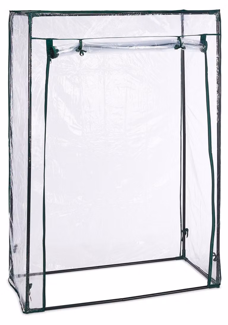 3 serre per pomodori, acciaio e telo in PVC, dimensioni: 150 x 100 x 50 cm, serra in telo per giardino e balcone, trasparente
