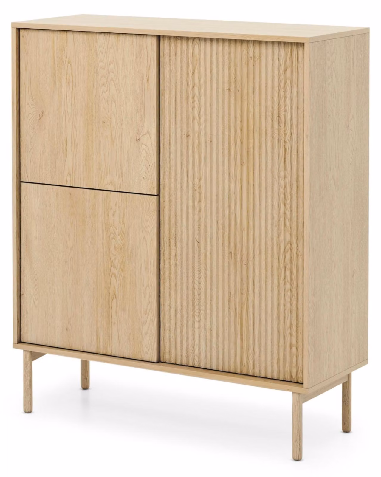 Selsey Tavo - Credenza alta a 3 ante, rovere Cremona, 103 cm
