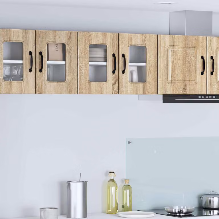 Set di 2 pannelli per lavastoviglie vidaXL Kalmar in MDF marrone Rovere Sonoma per cucina moderna