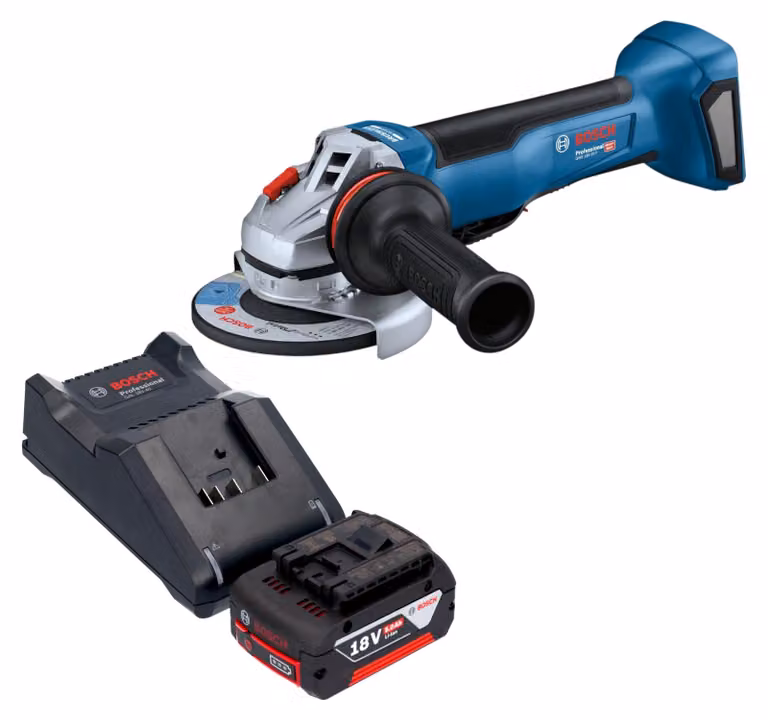 Bosch GWS 18V-10 P Professional Smerigliatrice angolare a batteria 18 V 125 mm Brushless + 1x batteria 5,0 Ah + caricabatterie