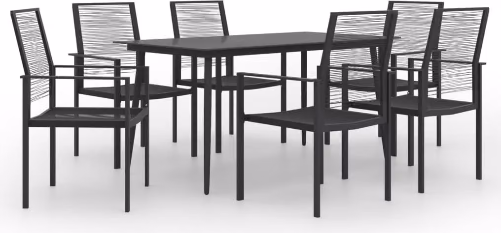 Maison Exclusive - Set da pranzo da giardino da 7 pezzi