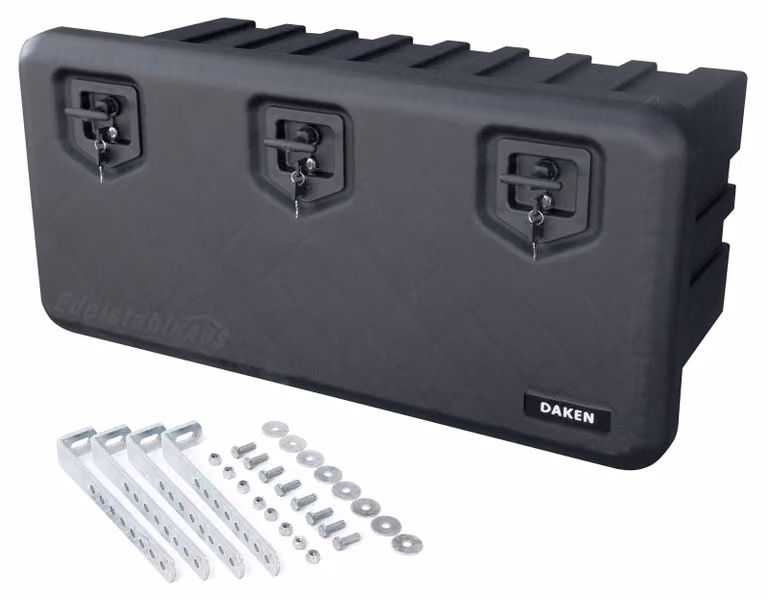Contenitore di stoccaggio Daken, dimensioni 1063 x 522 x 500 mm, con supporto verticale