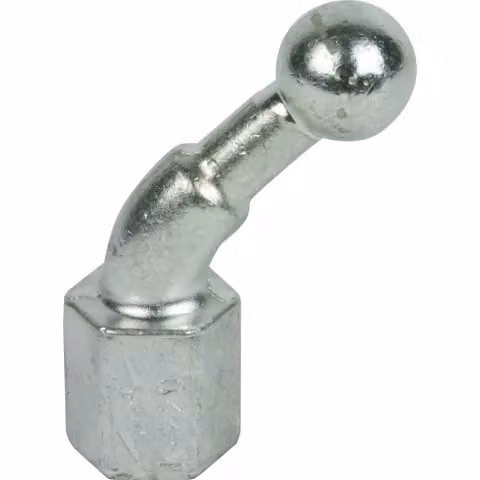 Perno sferico Dehn D 25 mm, angolato a 45°, con filettatura interna M16 756600