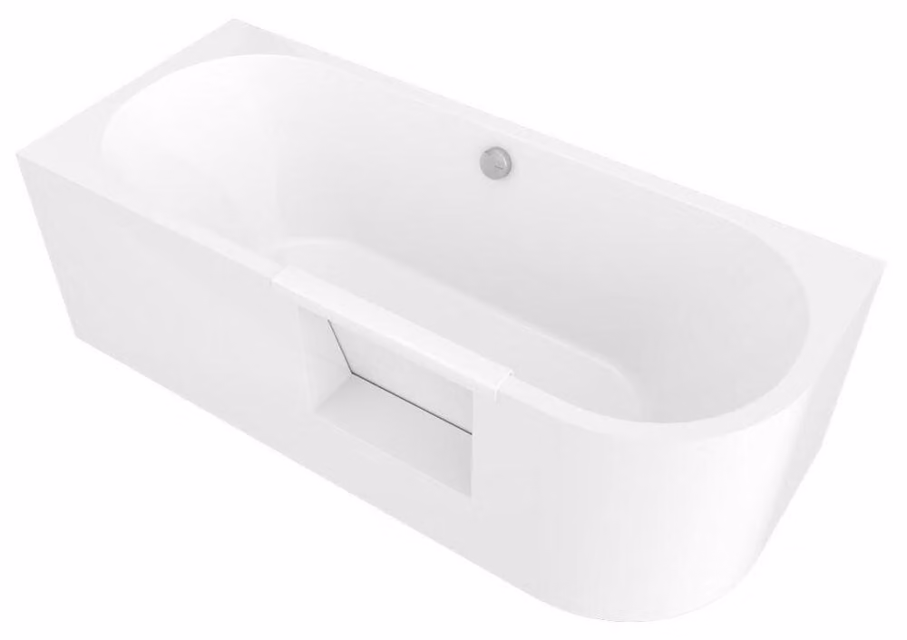 Vasca da bagno sinistra PORTAS con sportello, 180x75x60cm, bianco