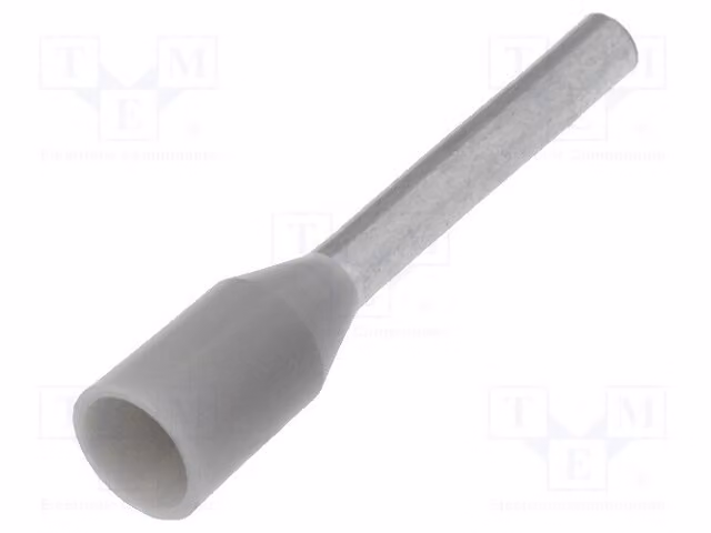 20 connettori a crimpare, isolati: isolamento in rame, sezione 0,75 mm², codice 9019050000, tipo H0,75/16D, colore grigio (GR), marca Bootl