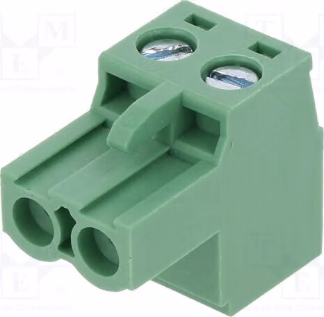 2 x Barra di contatto disattivabile, passo: 2, 5,08 mm, connettori dritti, sezione: 2,5 mm², codice prodotto: 2EDGKF-5.08-02P-14-1