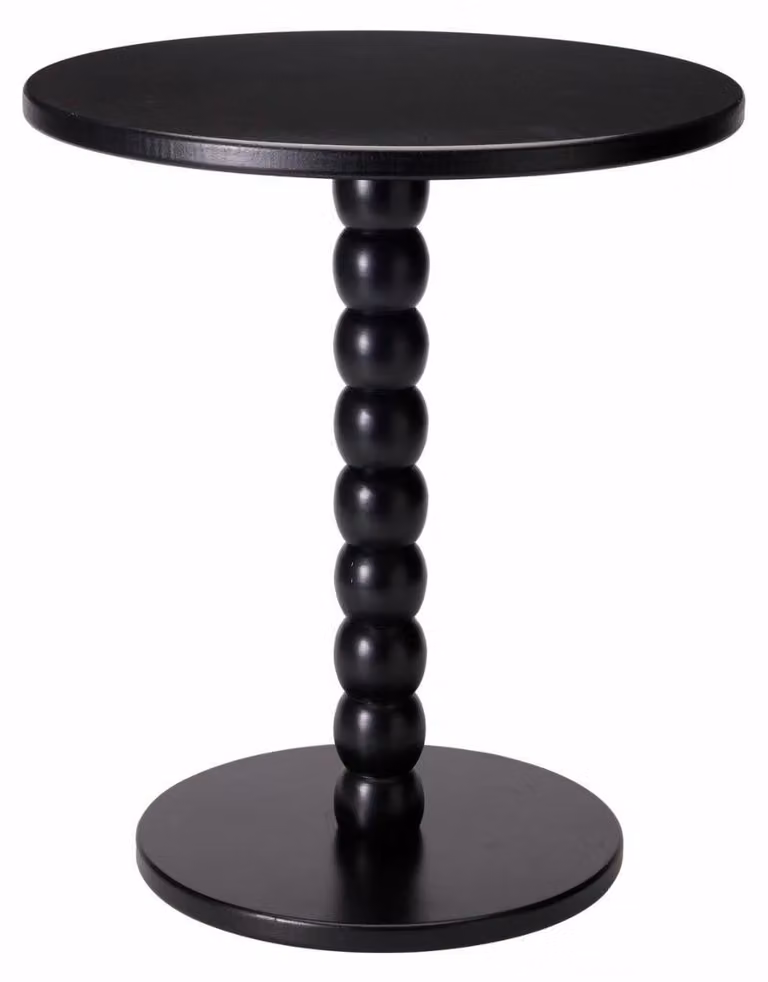 HOWHOMELY | Tavolino da salotto - Tavolino da caffè - nero - 35 x 40 cm - in legno - Tavolino da divano - Decorativo