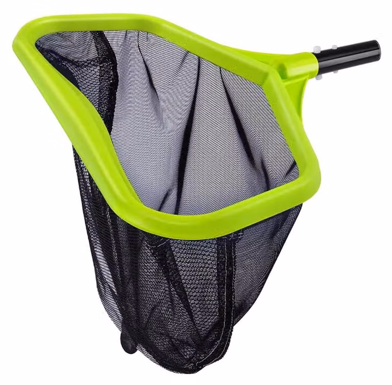 Retino per piscina, con struttura in alluminio, a maglia fine, adatto per piscine e stagni