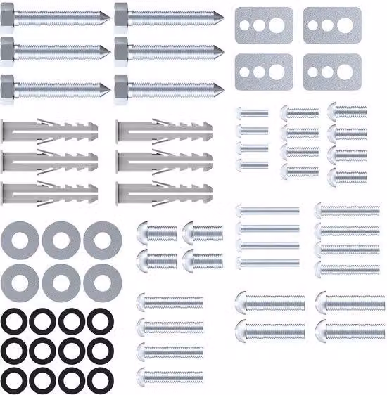 Set di viti VESA, 66 pezzi, argento, M8-M4, per monitor e TV