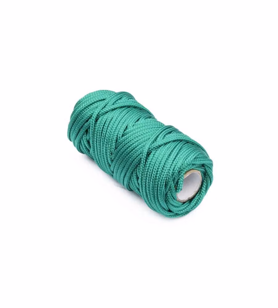 Treccia per veneziana in polipropilene Diam. 3 mm. verde 20 mt.