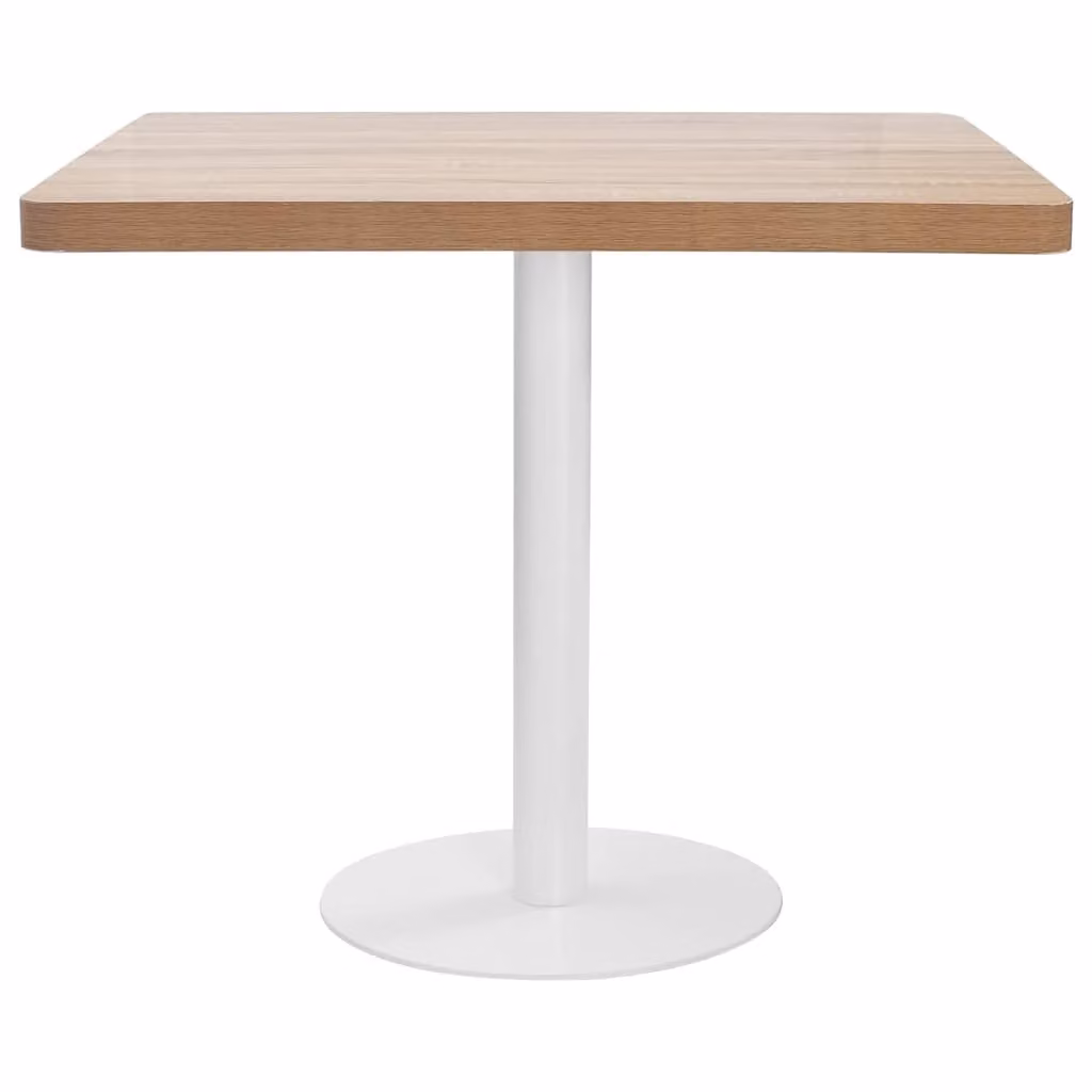 vidaXL Tavolo da bistrot marrone chiaro 80x80 cm MDF