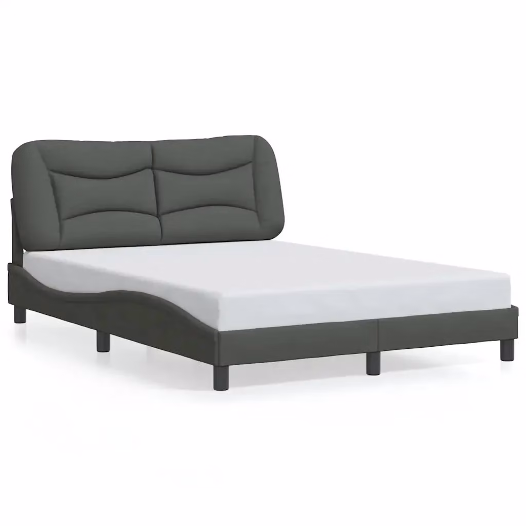Giroletto senza materasso Hvar vidaXL in tessuto grigio, L/P/H: 120 x 200 cm – 2