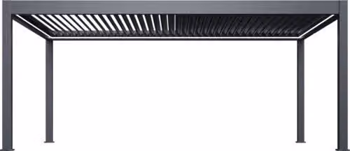 Pergola bioclimatica ROJAPLAST Prestige con azionamento elettrico e illuminazione a LED, 6x4 m, indipendente