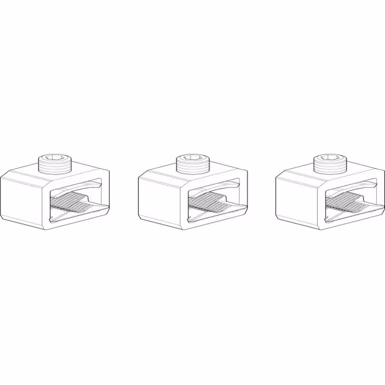 Morsetto per telaio ABN NH1 (set da 3 pezzi) 35-150 mm² per conduttori in rame e alluminio XASRK12