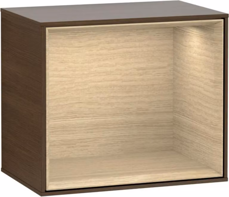 V&B modulo scaffale illuminazione a parete Finion 41,8x35,6x27cm, Reg Oa ven, wal veneer