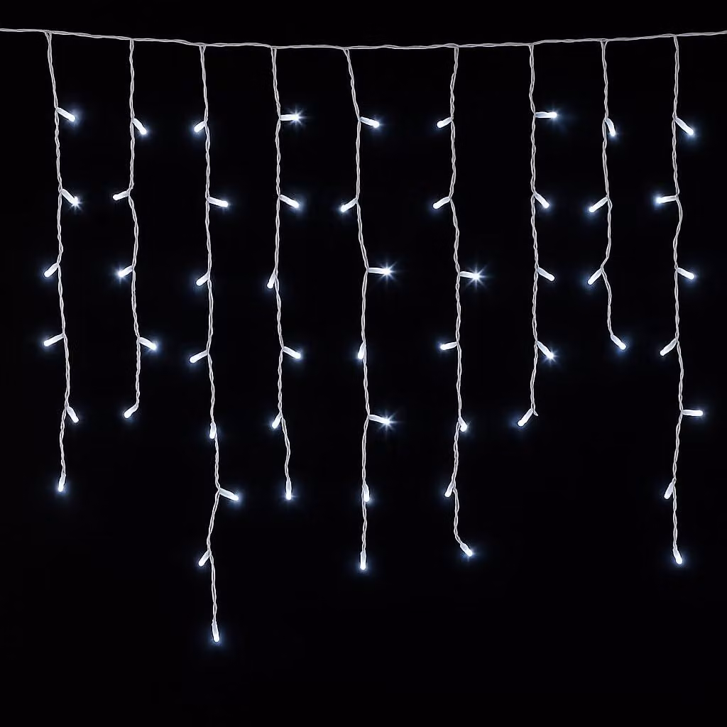 Tenda luminosa a LED, 5 metri, 200 LED, grado di protezione IP65, espandibile, effetto acqua