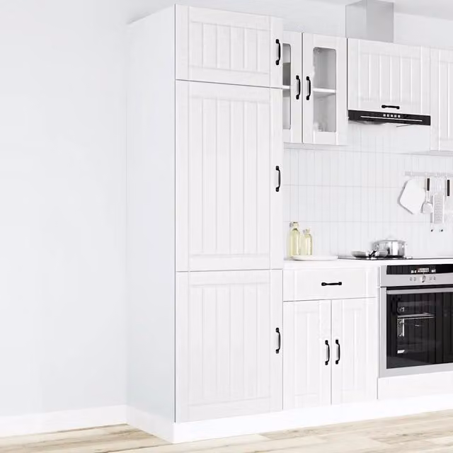 Armadio da Cucina Lucca Bianco in Legno Multistrato 853867