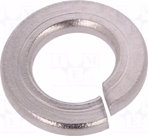 100 rondelle piatte M3, spessore h=0,8mm, diametro D=6,2mm, acciaio inossidabile A2, modello K3/D127-A4