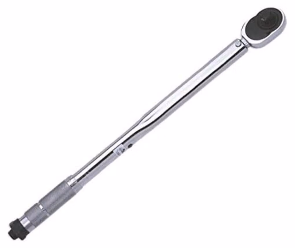 Chiave dinamometrica da 3/8 di pollice, meccanica, lucidata, con portata di 1 kg