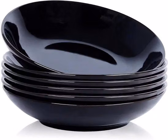 Set di piatti da servire eleganti - versatile e stivibile - 6 pezzi - ceramica - 23 cm