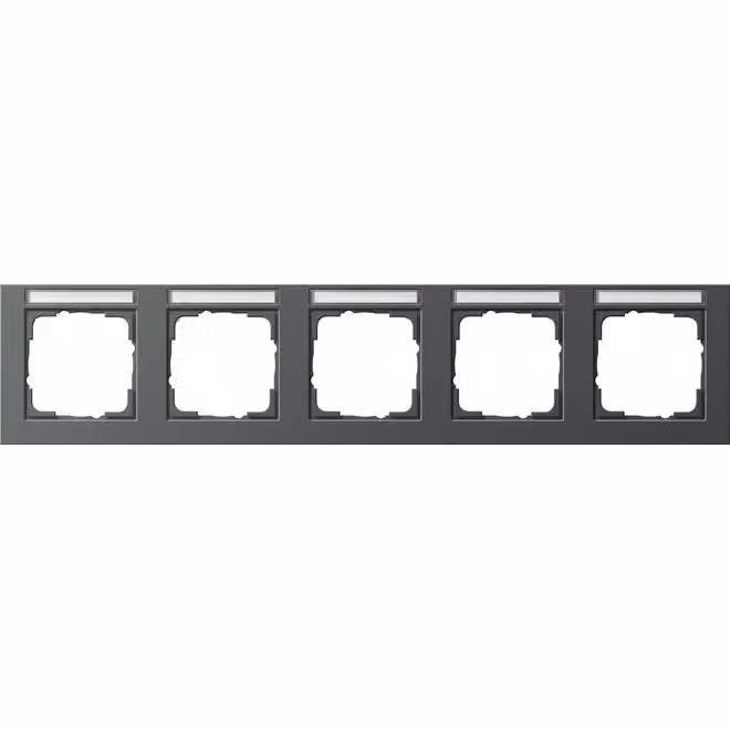 Gira 109523 Cornice di copertura a 5 moduli BSF orizzontale Gira E2 antracite