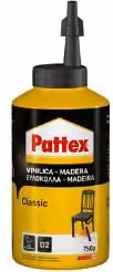 Colla vinilica per legno Pattex in resina sintetica trasparente 250 g