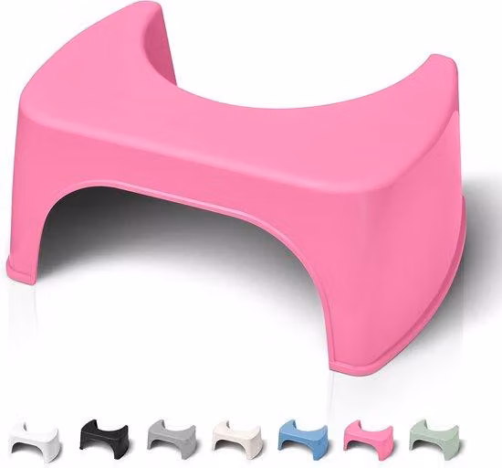 Sedile WC rosa, plastica riciclata, anti-intasamento, per adulti