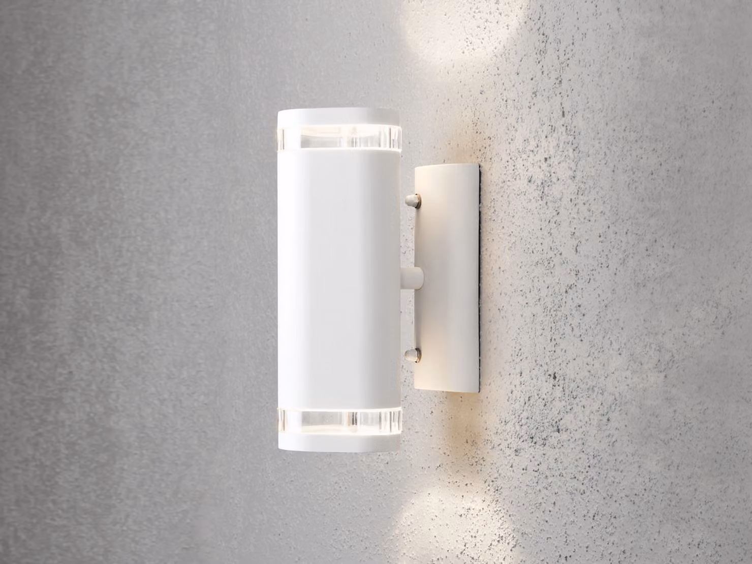 Applique da esterno a LED Up Down per l'illuminazione di facciate, luce da esterno 24cm, bianco