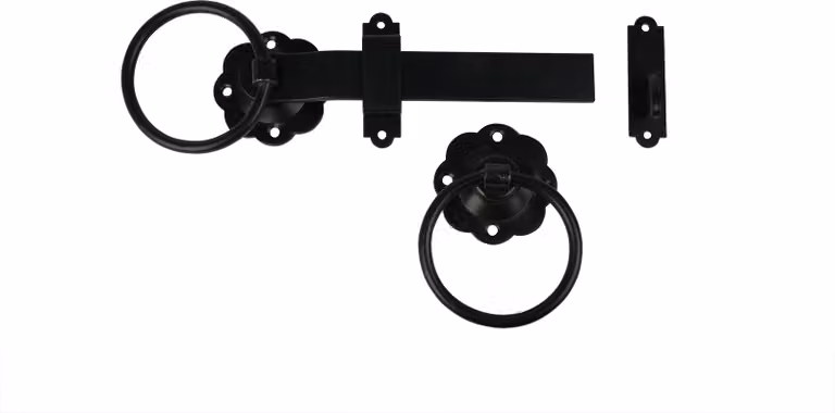 Anello di fissaggio per recinzione nero