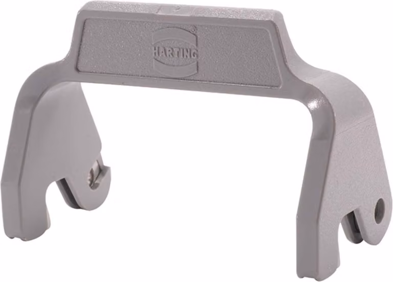 HARTING Han 6B, staffa di bloccaggio Easy Lock, compatibile con alloggiamenti 6B, staffa longitudinale, materiale: policarbonato