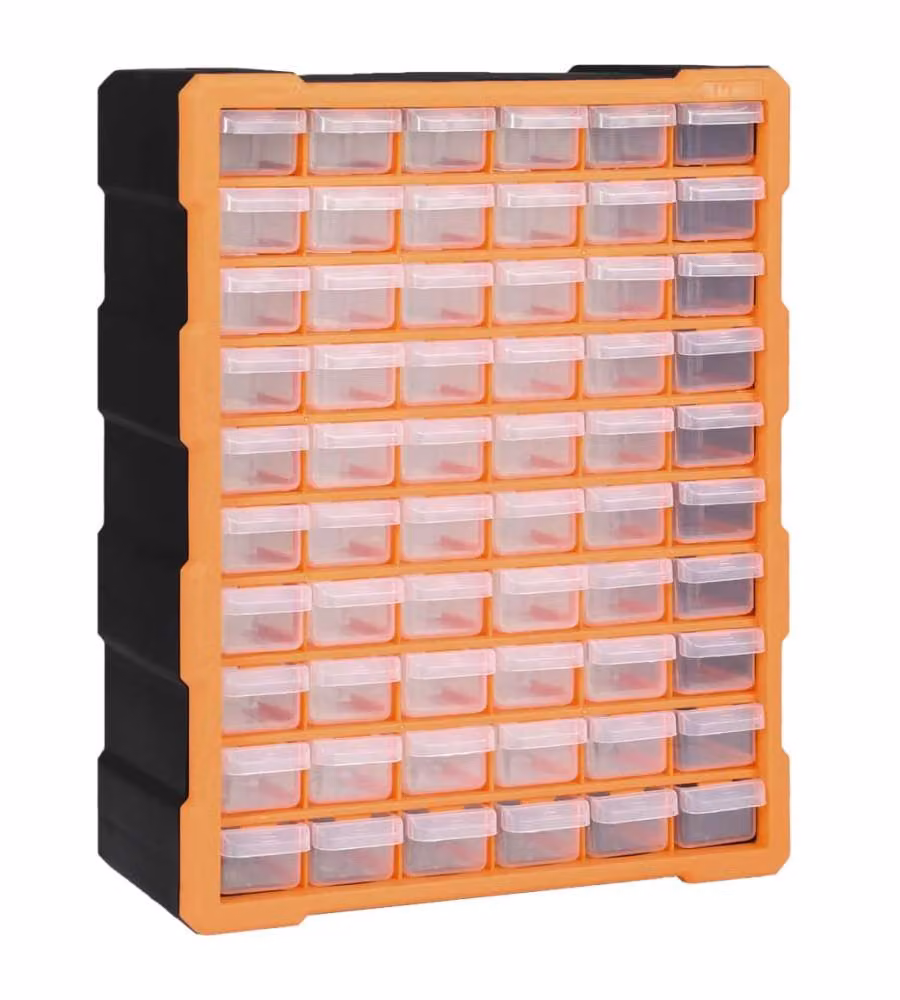 Mobile Contenitore con 60 Cassetti 38x16x47,5 cm
