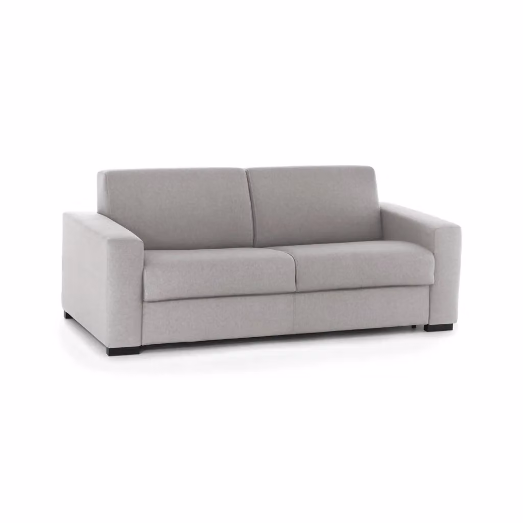 Divano Letto Andymion Talamo Italia, Sofà 2 Posti Moderno in Tessuto Grigio con Apertura Girevole, L: 200 cm, H: 90 cm, P: 95 cm – 2