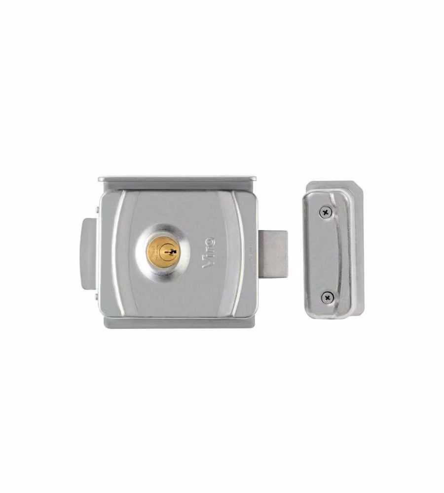 Elettroserratura per applicazione su ferro Viro V9083 in acciaio inox colore argento – 2