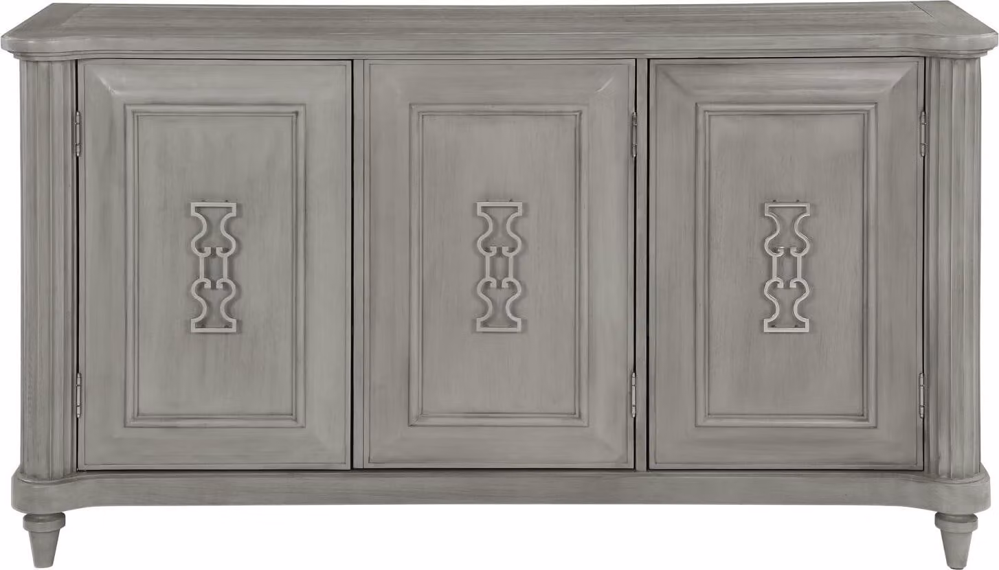 Kommode Anrichte Konsole Holz Schrank Garderobe Sideboard Design Möbel Grau
