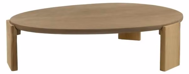 Tavolino Pomax Arena, color beige, dimensioni: lunghezza 120 cm, larghezza 80 cm, altezza 32 cm