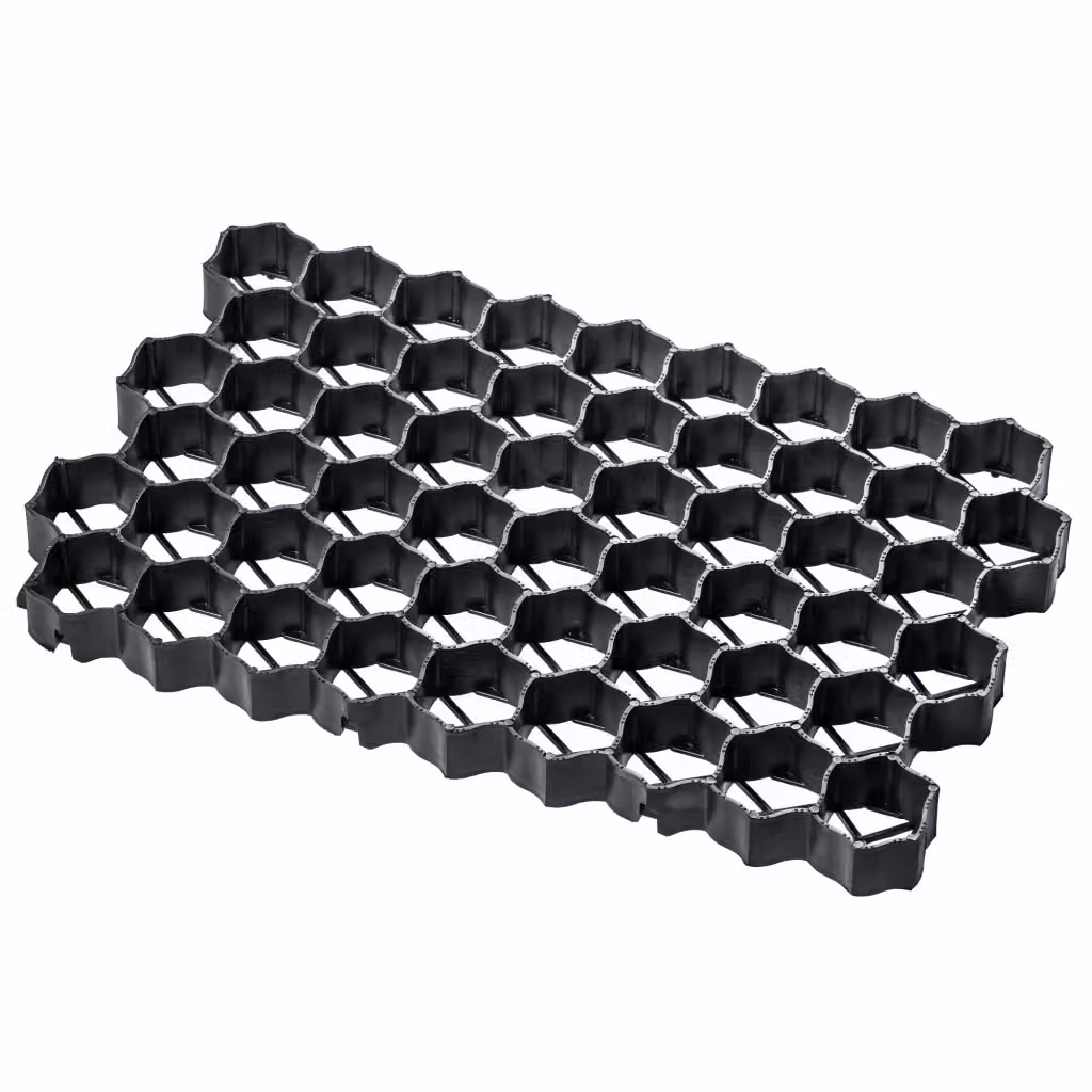 Geogriglia per prato e parcheggio da giardino KADAX in plastica nera L: 60 cm, P: 40 cm, H: 4 cm – 2