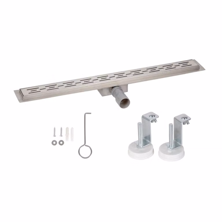 Bc-elec - HFD02-80 Canalina doccia in acciaio inox da 80 cm Canalina doccia, regolabile in altezza da 67 a 92 mm