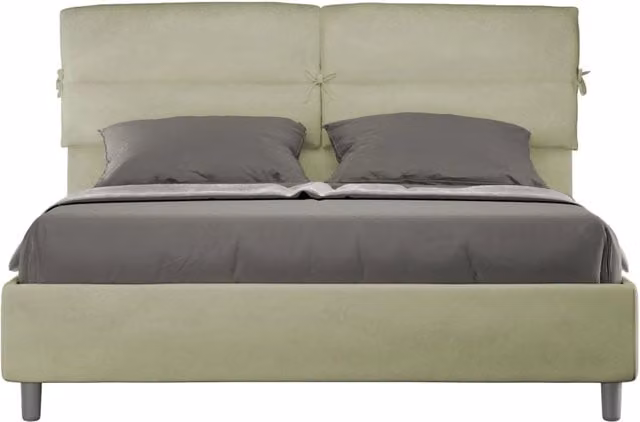 Letto Matrimoniale GIORDANOSHOP con Rete Nandy in Tessuto Verde L: 170 cm x P: 200 cm x H: 110 cm