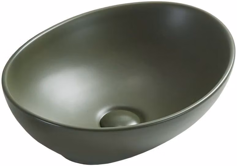 Mexen Elza lavabo da appoggio 40 x 33 cm, khaki opaco - 21014043