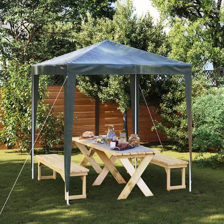 Gazebo Professionale vidaXL Verde L: 240 cm, P: 200 cm, H: 200 cm