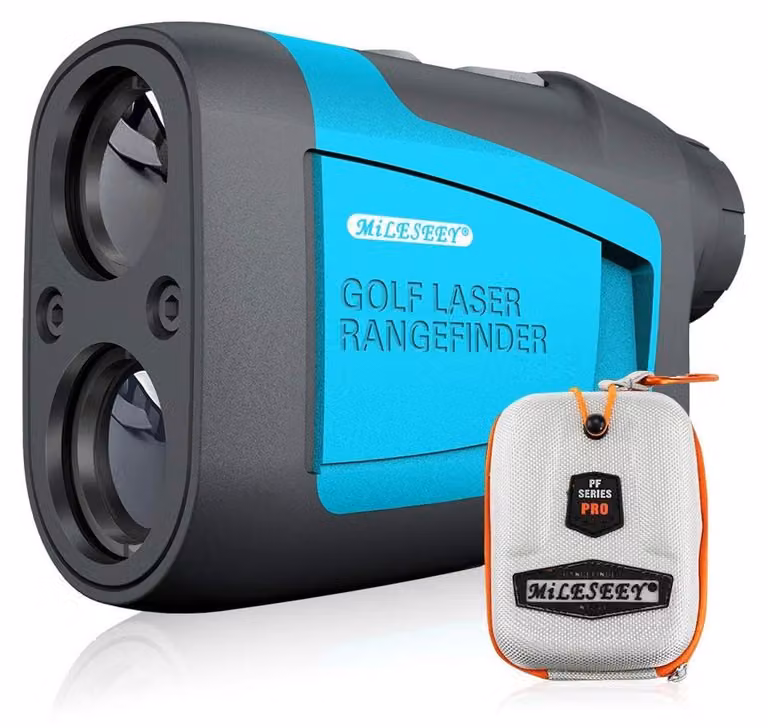Telemetro per golf - Misuratore di distanza golf - 600 yard - Ingrandimento 6x - Nero