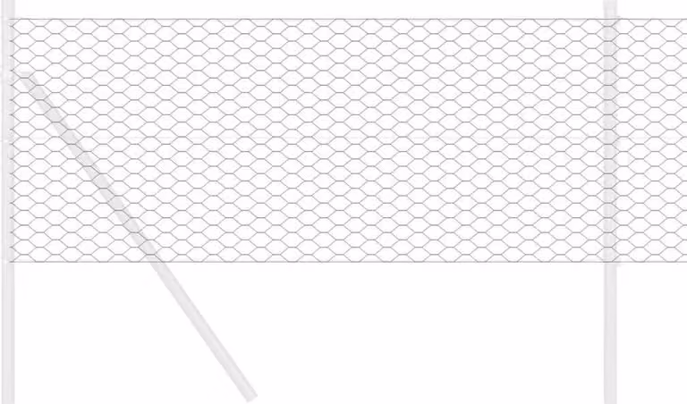Recinzione Esagonale Grigio 0,8 x 100 m PVC