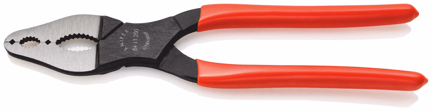 KNIPEX 84 11 200 Pinza a cono per veicoli con rivestimento in plastica nera atramentata 200 mm