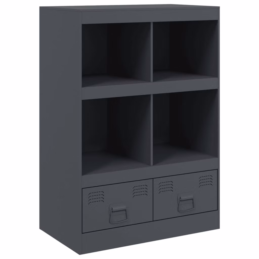 Credenza Antracite 67x39x95 cm in Acciaio