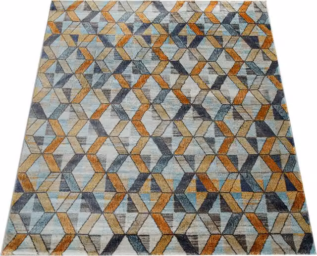 Tappeto Jazlyn multicolore con design astratto moderno L: 150 cm, P: 80 cm