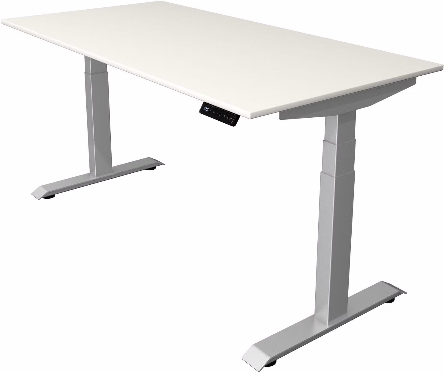 Tavolo alto/basso Move 4 nuovo regolabile elettricamente in altezza LxP-H 160x80-129 cm bianco