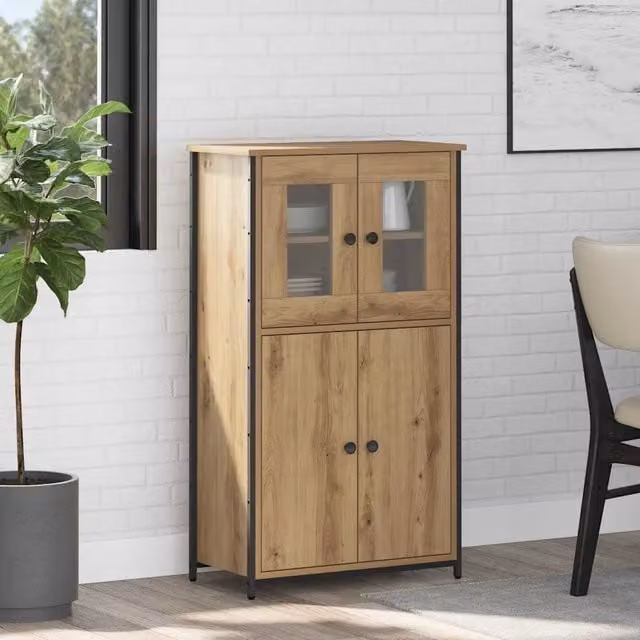 Credenza-Buffet-Armadio da cucina Rovere artigianale 62 x 32 x 106,5 cm