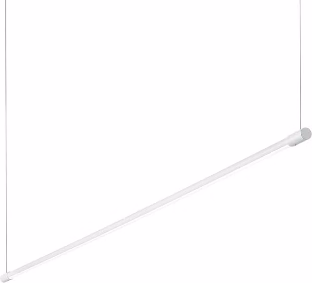 Lampada a sospensione industrial-minimal Yoko IDEAL LUX in alluminio e plastica, colore bianco, con LED da 16W e luce calda 3000K