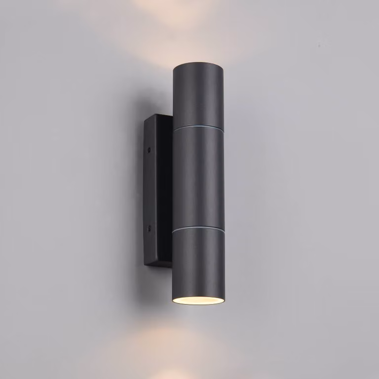 Trio Lighting Applique da esterni Yamuna, dimmerabile, Nero, Alluminio, Moderno, Applique da esterni